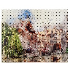 앤비커머스 인테리어타공판 수채풍경화AA WHITE, 1개