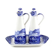 Portmerion Pod 藍色意大利油醋瓶套裝, 1套