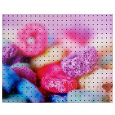 앤비커머스 인테리어타공판 파스텔시리얼 WHITE, 1개