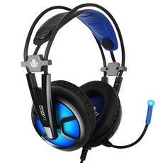ABKO HACKER Virtual 7.1 LED 遊戲耳機, B581, 黑色的