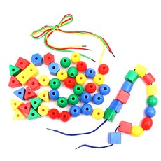 키움하우스 알록달록 실꿰기 놀이, 1세트