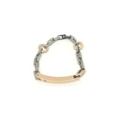 38 A63鍺手鍊 玫瑰金 5顆, 1個