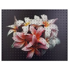 앤비커머스 室內裝飾洞洞板 花朵90 白色, 1個