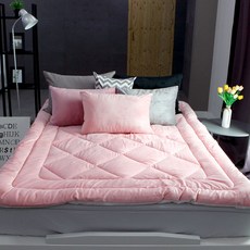 Beaumonde 超細纖維 New Soul 薄床墊, 蜜桃色