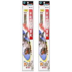 비케이씨 실속형 우럭 2단 채비 BK-413, 2개