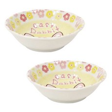 兔子印花兒童碗組 13.5cm, 混色