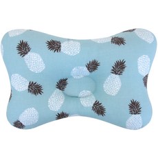 Little Me 孩童圖案印花棉質枕頭, 藍色 鳳梨款