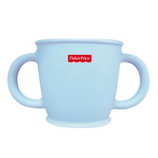 fisher-price 費雪 造型矽膠雙耳水杯, 藍色, 1個