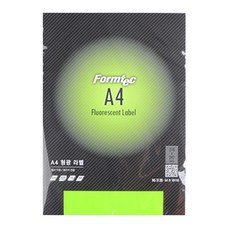 폼텍 전산라벨 HG-3130 초록형광 분류표기용 라벨지, 1칸, 10개