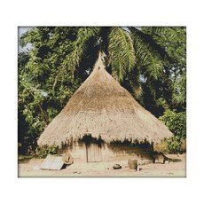 ZKF 十字繡 DIY套組 非洲民族小屋, 混合顏色, 1套