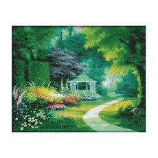 ZKF 十字繡 DIY 套組綠色森林, 混色, 1套