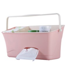 日常用品掛式收納藍, 粉色