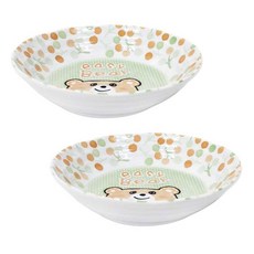 小熊印花兒童碗組 16.5cm, 混色, 2入
