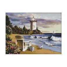 ZKF 十字繡 DIY 套組燈塔, 混色, 1套