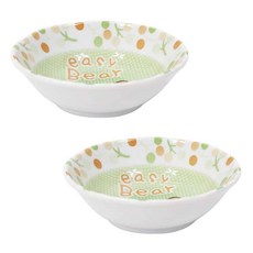 小熊印花兒童碗組 13.5cm, 混色, 2入