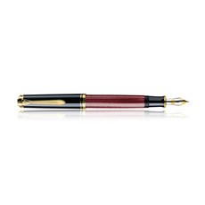 Pelikan 百利金 新韓商務鵜鶘 SOUVERAN 14K 鋼筆 M600, F, 紅色的
