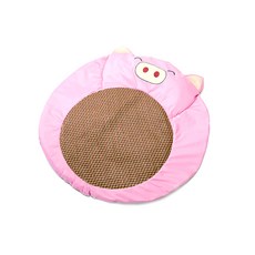 DM 반려동물 썸머 쿨 우드매트, 핑크 돼지, 1개