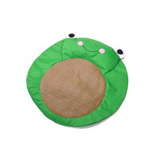 DM 반려동물 썸머 쿨 우드매트, 그린 개구리, 1개