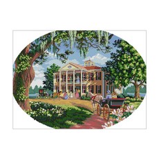 ZKF 十字繡DIY套組 南宅, 混色, 1套