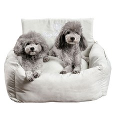 DING DONG PET 基本款狗車座椅, 灰色, 1個