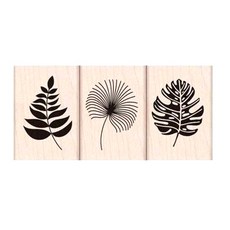 한가람아트타운 우드스탬프 Tropical Leaves, 1개, 혼합 색상