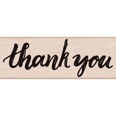 한가람아트타운 우드스탬프 Handwritten Thank You, 1개
