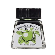 윈저앤뉴튼 드로잉잉크, 011 Apple Green, 14ml