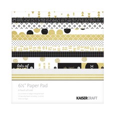 한가람아트타운 페이퍼 패드 배경지 6.5 x 6.5, a touch of gold, 1세트