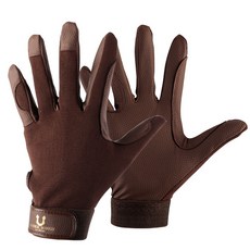 ECOLIZ 騎行手套左 + 右 XS, 棕色的, 1套