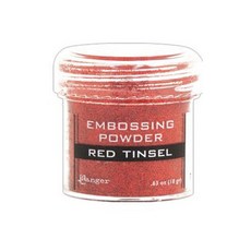 레인저 embossing powder EP 0.63OZ, RED TINSEL, 1개