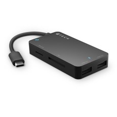 에이테크 USB-C 멀티허브 with SD카드 리더기, ATPC002-BLK, 혼합 색상, 1개