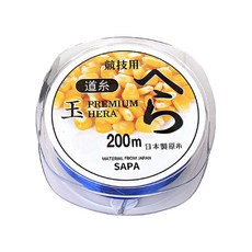 SAPA 高級 Hera 大物 玉 道士 釣魚母線 200m, 藍色, 1個