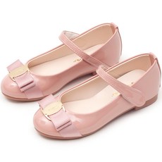 MAMI TREE 女童蝴蝶結漆皮平底鞋