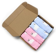 에이치그라운드 고리핸드타올 선물세트 M양블루 2p + 핑크 2p, 혼합 색상, 1세트