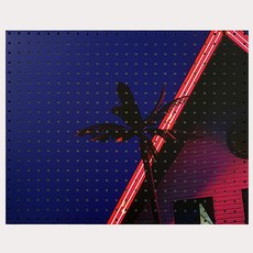 室內裝飾洞洞板 粉紅棕櫚樹X 白色, 1個