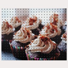 室內裝潢洞洞板 杯子蛋糕K 白色, 1個