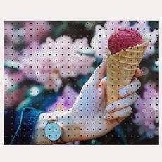 室內裝飾洞洞板 粉色冰淇淋甜筒 white, 1個