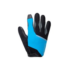 시마노 오리지널 긴 장갑, 블랙 + 블루, 1개