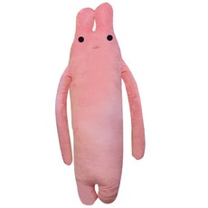 Sunheeshop 可愛兔子身體抱枕, 自然粉色