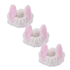 펫나인 반려동물 귀요미 헤드기어 머리띠 3p, 토끼 화이트