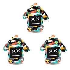 Petnine 寵物迷彩四季毛衣 彩虹 3件組, 混合顏色