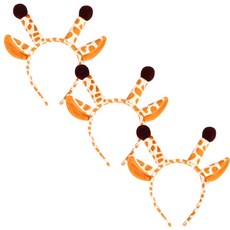 펫나인 반려동물 귀요미 헤드기어 머리띠 3p, 기린