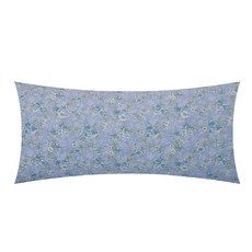 홈앤슬립 시어서커 리플라워 등쿠션 솜포함, 블루