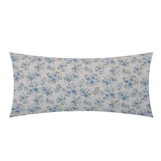 홈앤슬립 시어서커 리플라워 등쿠션 솜포함, 블루꽃