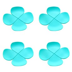 이코디 포클로버 CT코스터 컵받침 4p, 블루