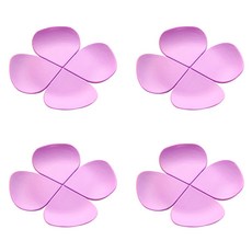 이코디 포클로버 CT코스터 컵받침 4p, 퍼플