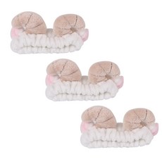 펫나인 반려동물 귀요미 헤드기어 머리띠 3p, 양 화이트