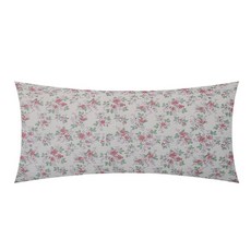 홈앤슬립 시어서커 리플라워 등쿠션 솜포함, 핑크꽃