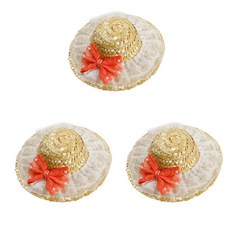 펫나인 반려동물 스트로햇 3p, G 레드리본레이스