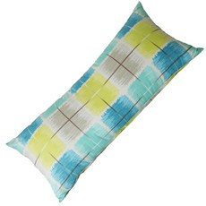 Daeyil Company瓷磚靠枕套 含枕芯, 藍色